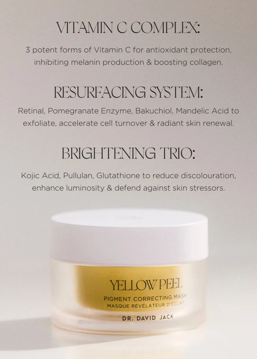 Yellow Peel Pigment Correcting Mask