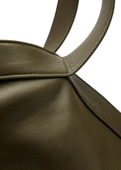 Y leather tote bag