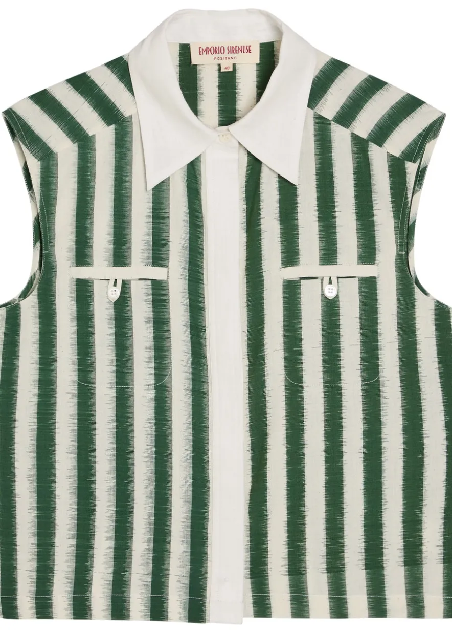Ylenia striped cotton top