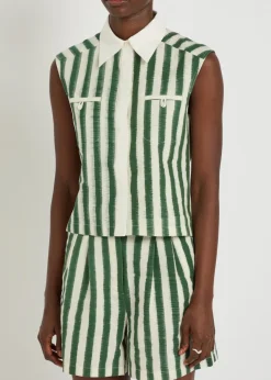 Ylenia striped cotton top