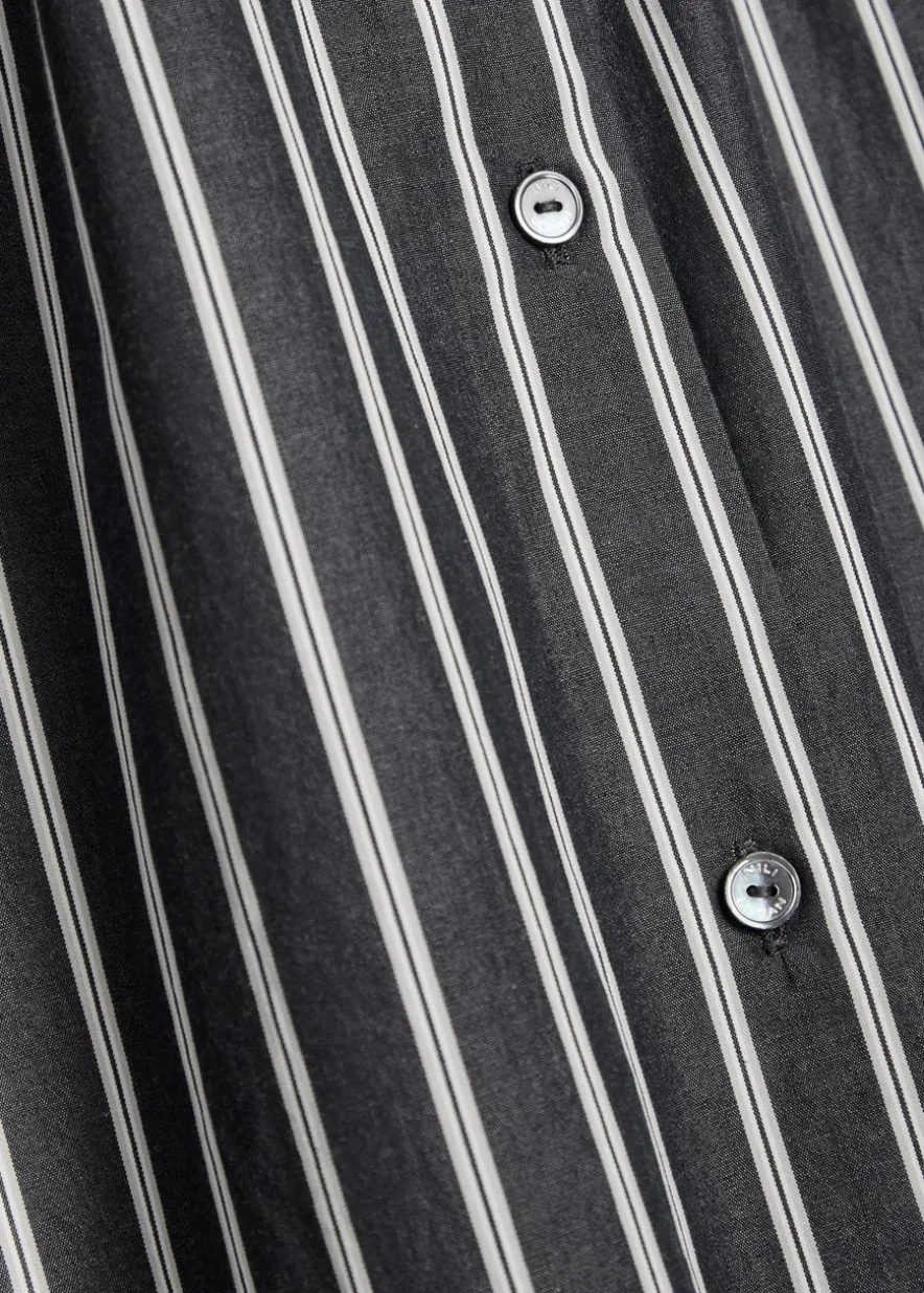 Yorke striped cotton-poplin shirt