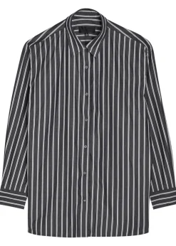 Yorke striped cotton-poplin shirt