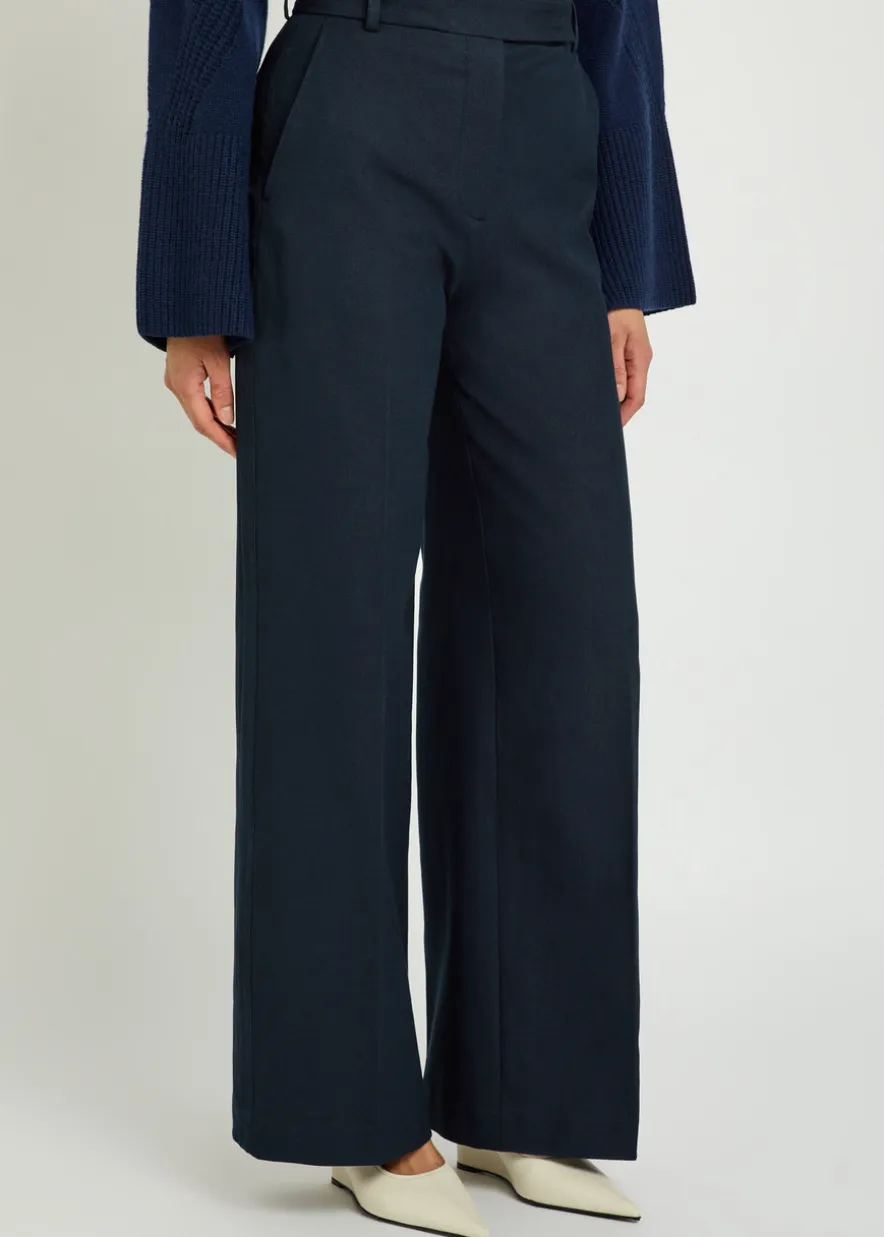 Yukio flared-leg trousers