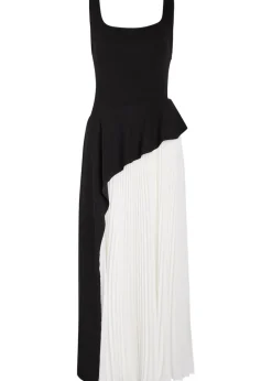 Zayla colour-blocked crepe maxi dress