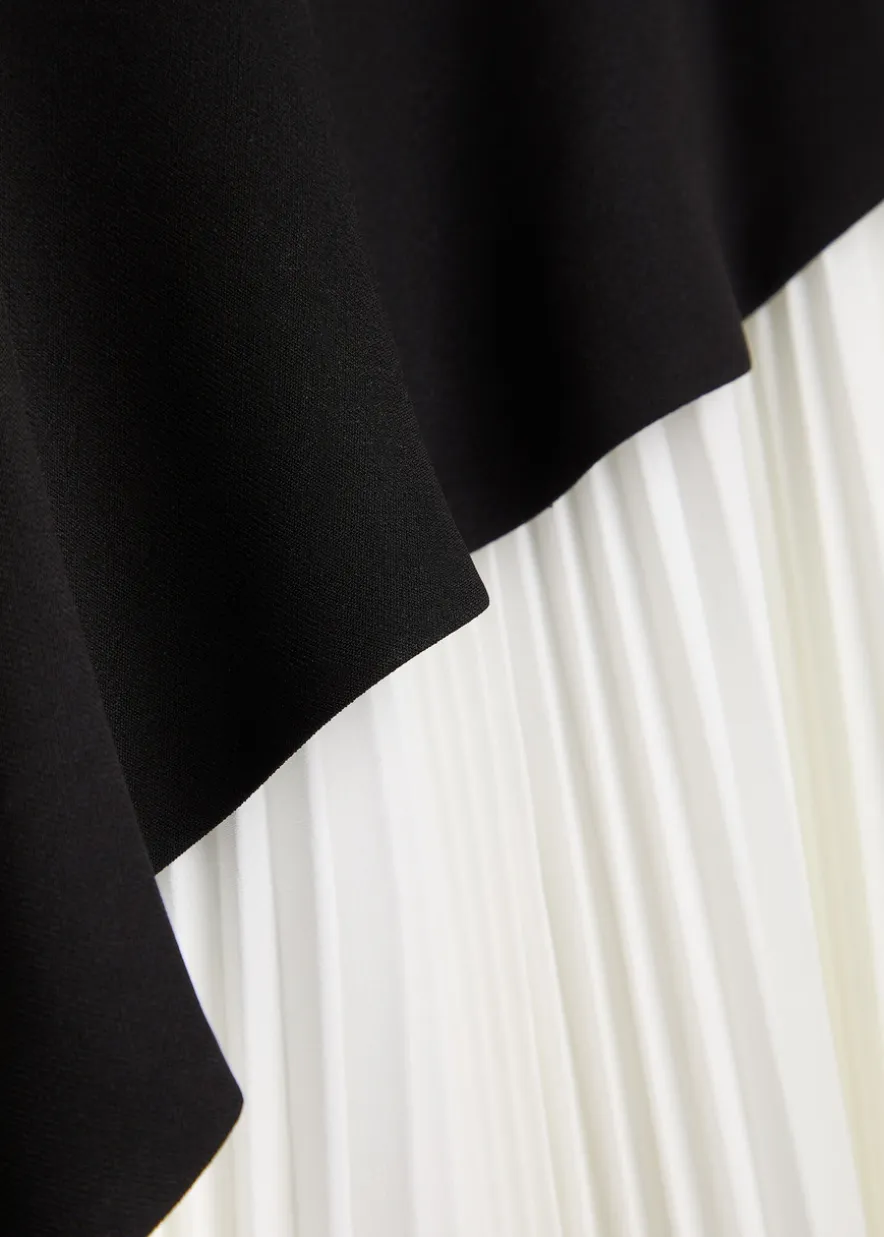 Zayla colour-blocked crepe maxi dress