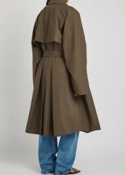 Zeland belted cotton trench coat