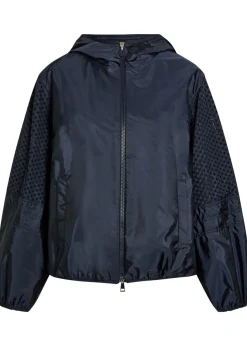 Zelkova embroidered nylon jacket
