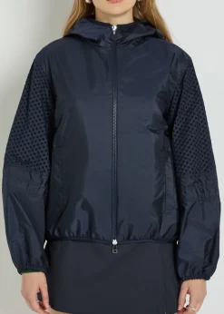 Zelkova embroidered nylon jacket