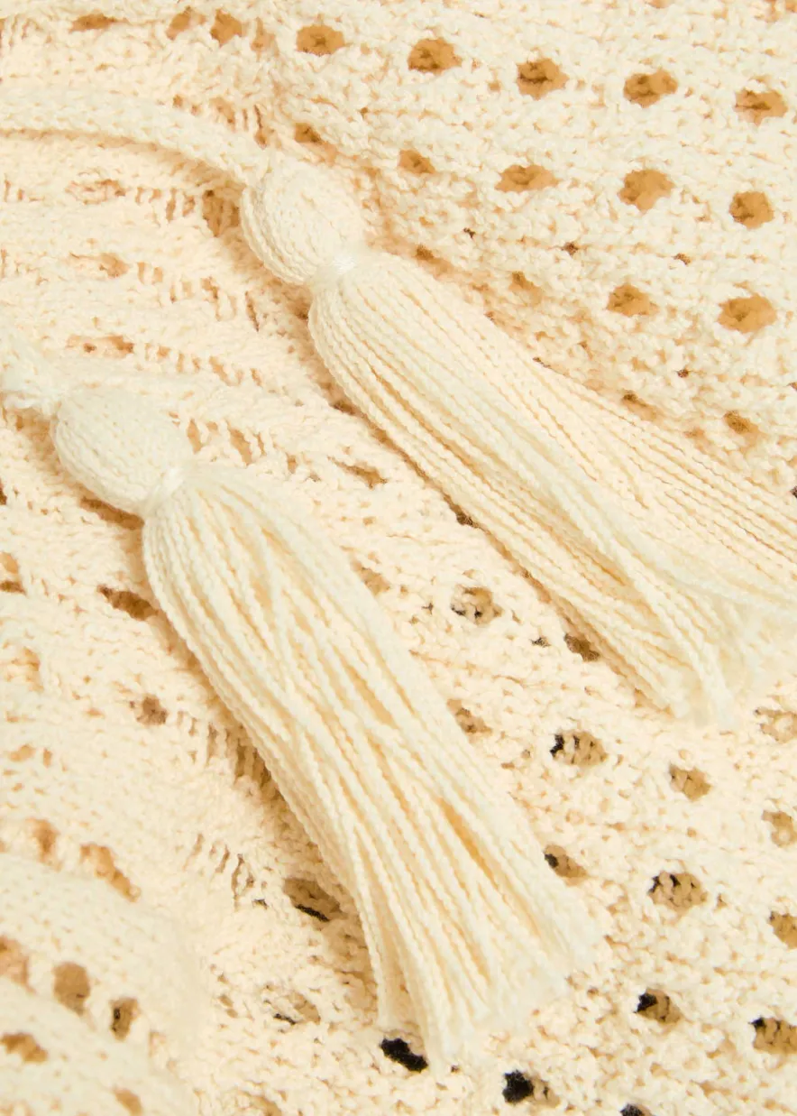 Zelnie hooded crochet-knit mini dress