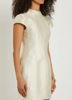 Zena darted crepe mini dress