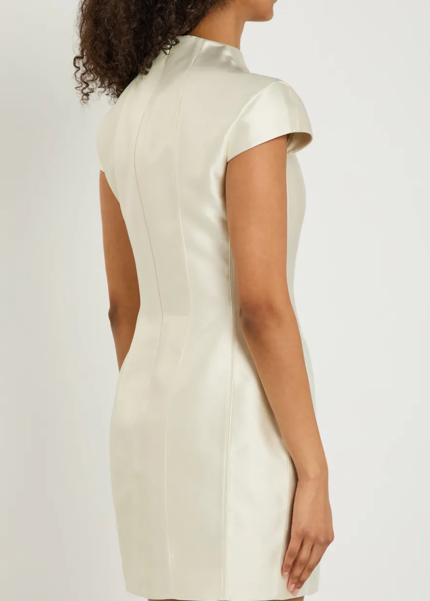 Zena darted crepe mini dress