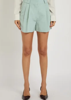 Zenith Selle silk and linen-blend shorts