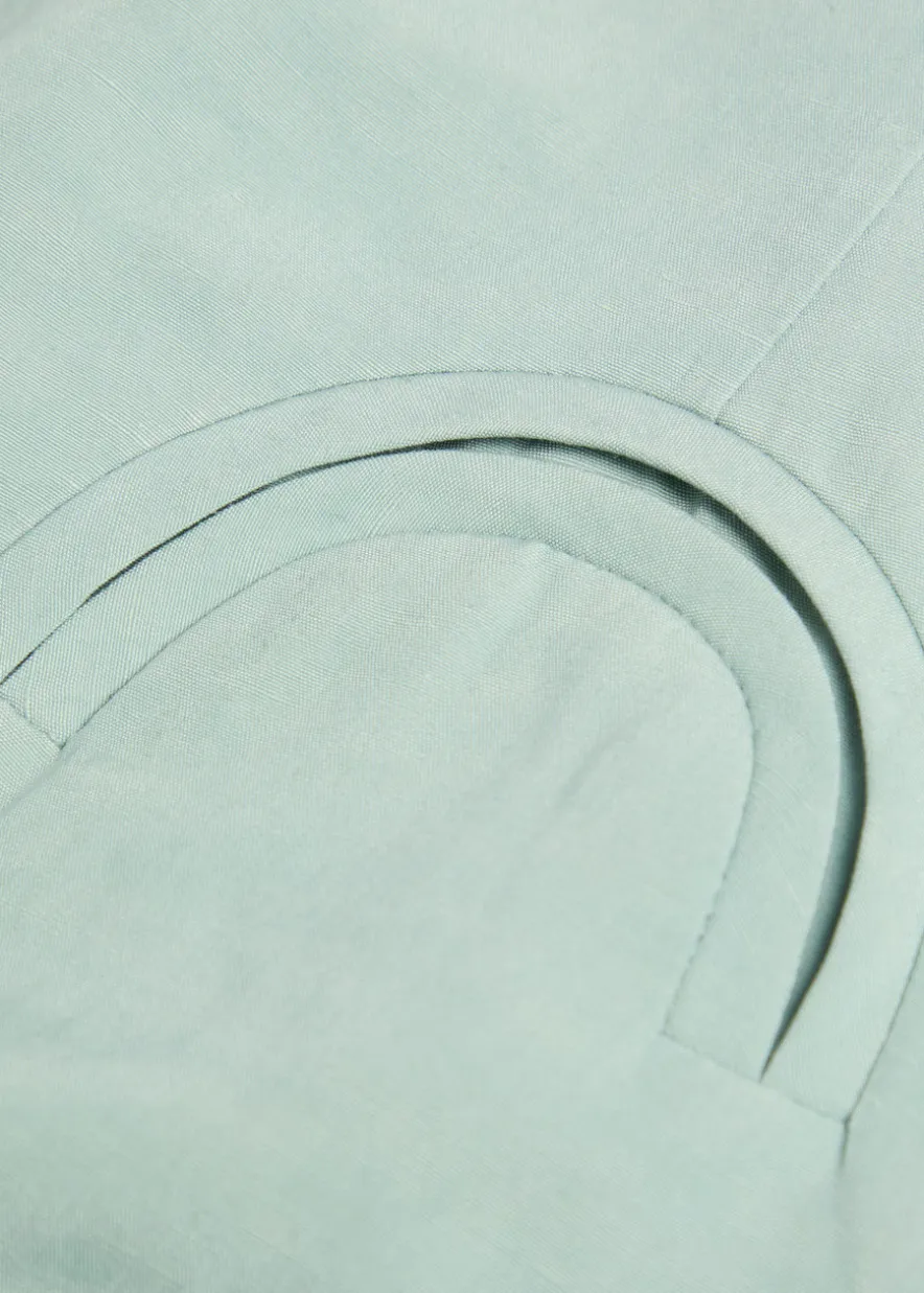 Zenith Selle silk and linen-blend shorts