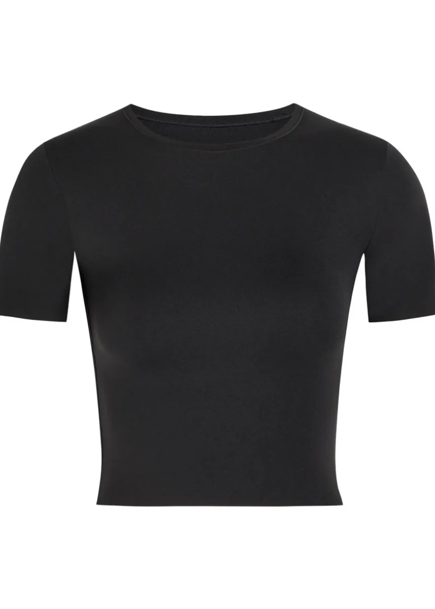 Zenvy InfinaSoft jersey cropped T-shirt
