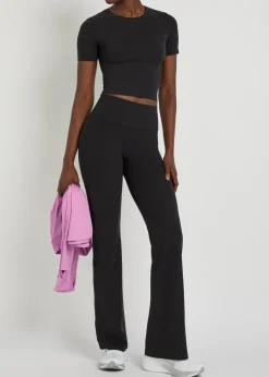 Zenvy InfinaSoft jersey cropped T-shirt