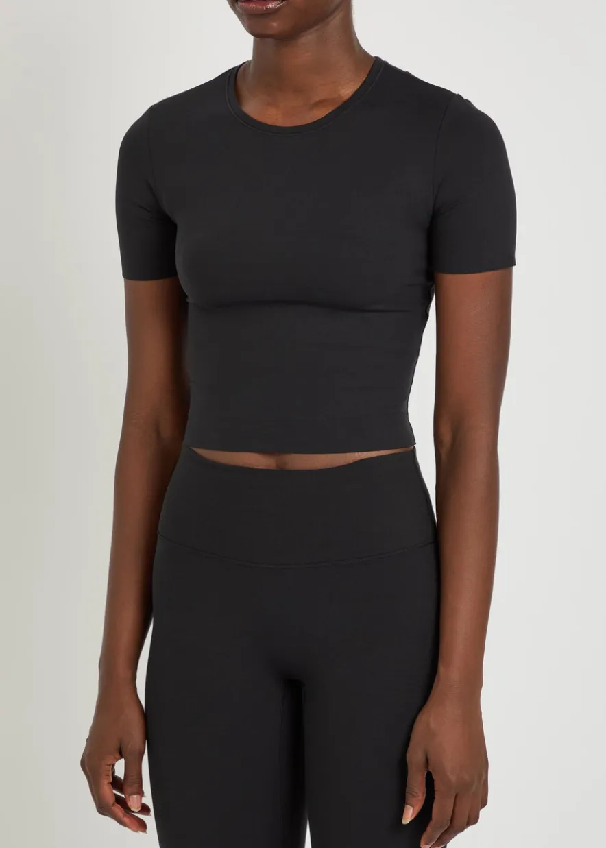 Zenvy InfinaSoft jersey cropped T-shirt