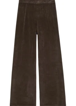 Zephyra wide-leg terry trousers