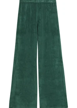 Zephyra wide-leg terry trousers