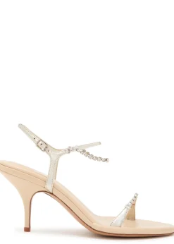 Zia 80 crystal-embellished leather sandals