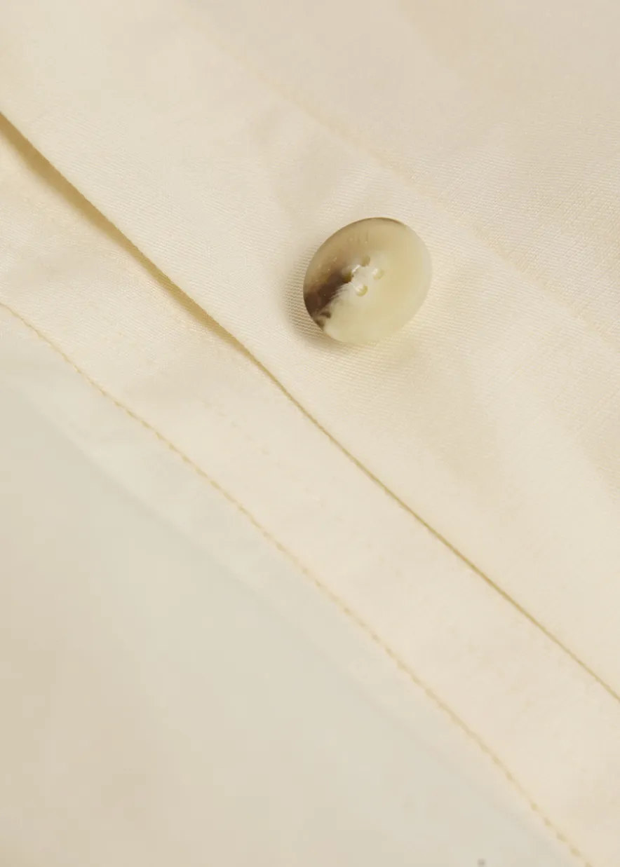 Ziane belted cotton -blend midi shirt dress