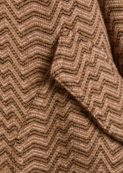 Zigzag wool-blend bomber jacket