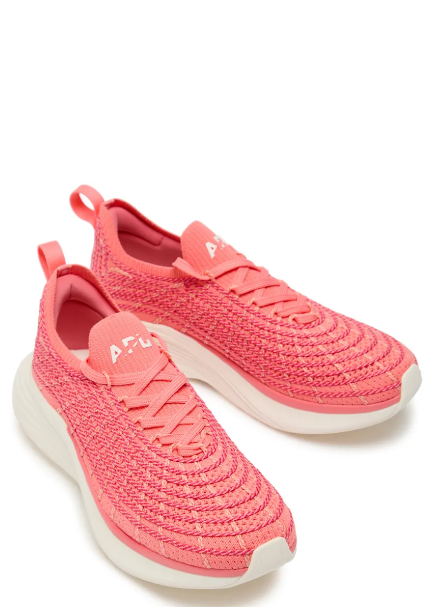 Zipline embroidered knitted sneakers
