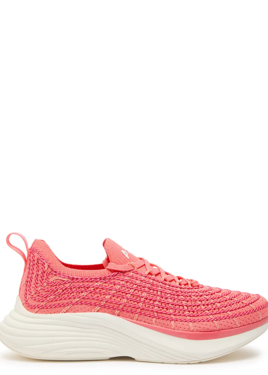 Zipline embroidered knitted sneakers