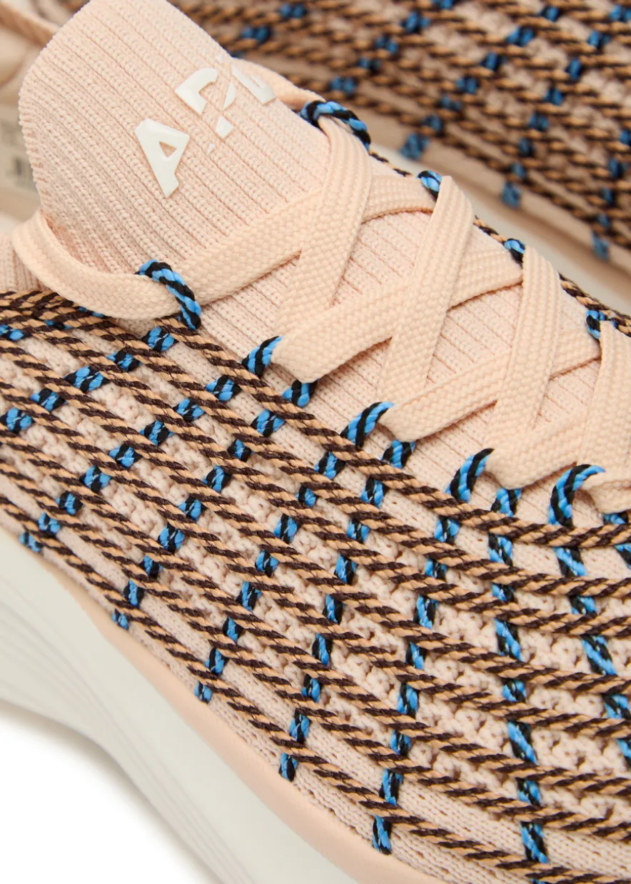 Zipline embroidered knitted sneakers