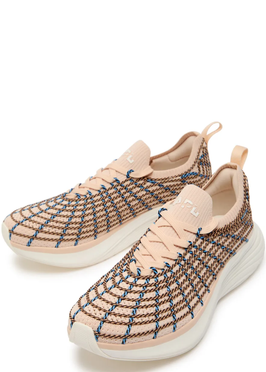 Zipline embroidered knitted sneakers