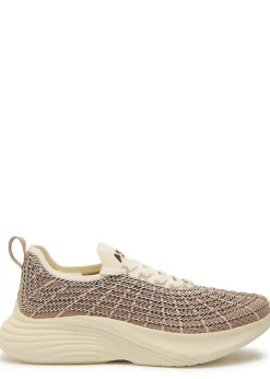 Zipline embroidered knitted sneakers
