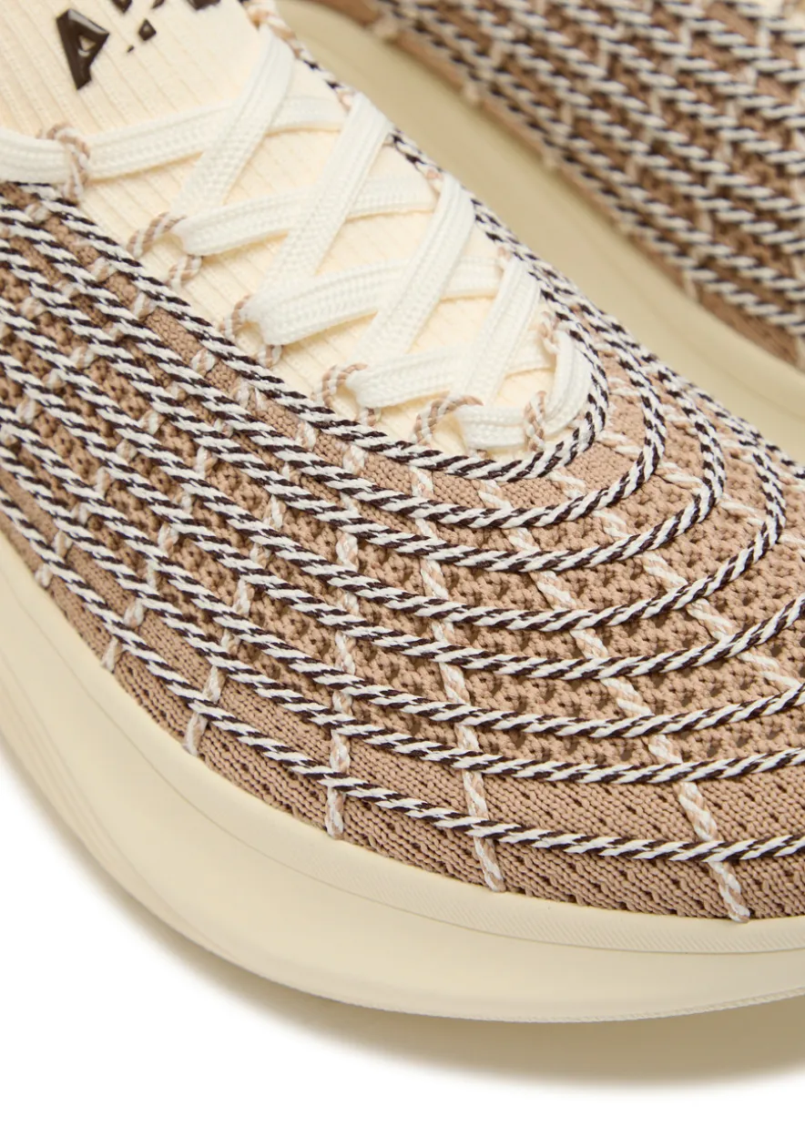 Zipline embroidered knitted sneakers