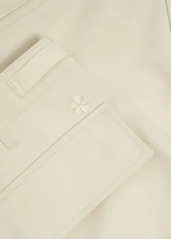 Zip off wool-blend cargo trousers