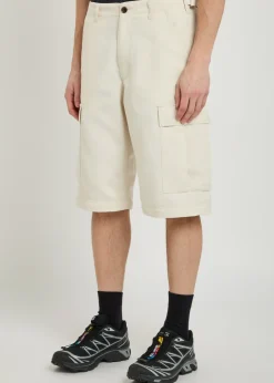 Zip off wool-blend cargo trousers