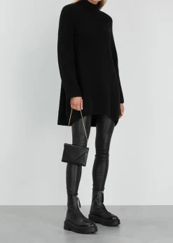 Zipped 1 leather flatform ankle boots