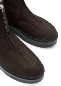 Zipped 1 suede ankle boots