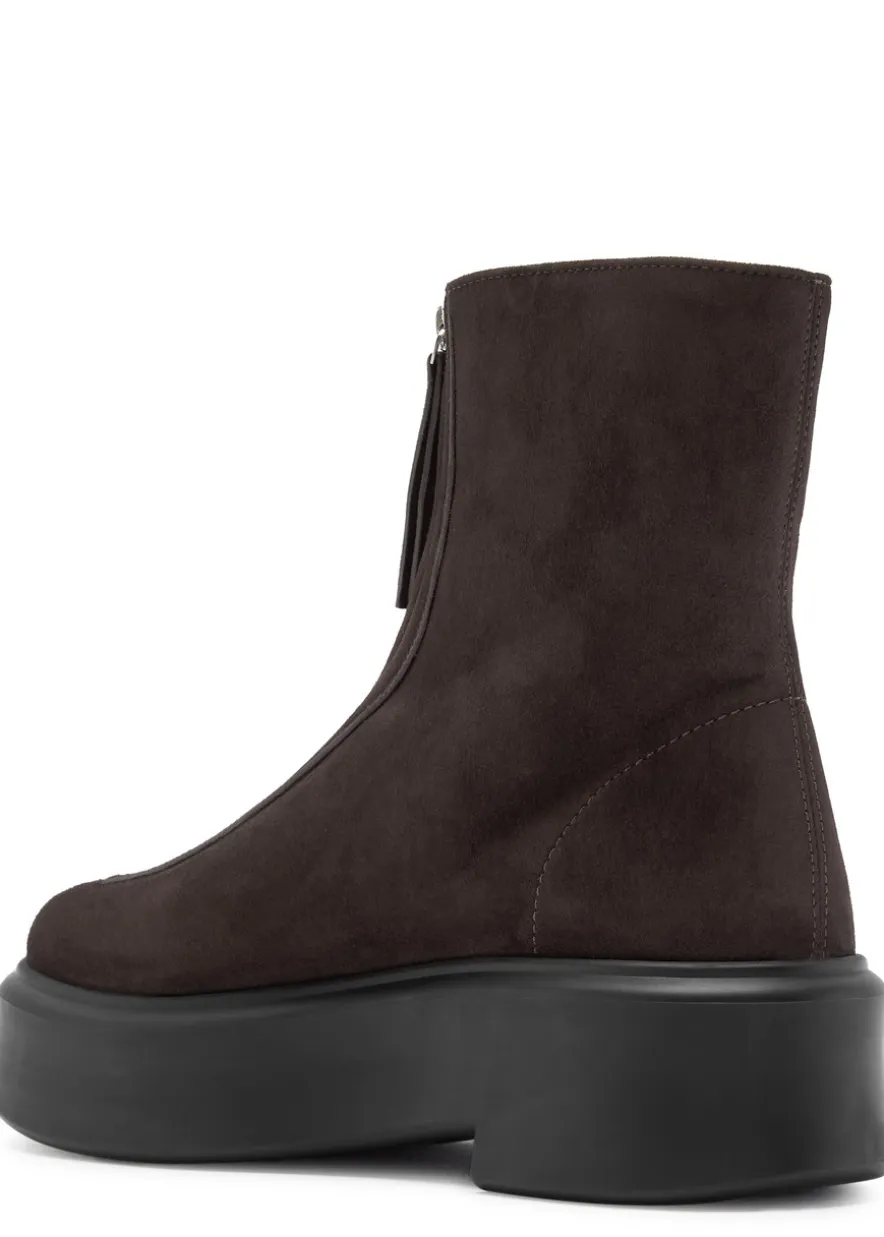 Zipped 1 suede ankle boots