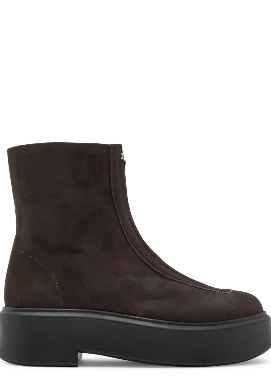 Zipped 1 suede ankle boots