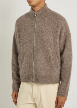 Zip through alpaca-blend jumper