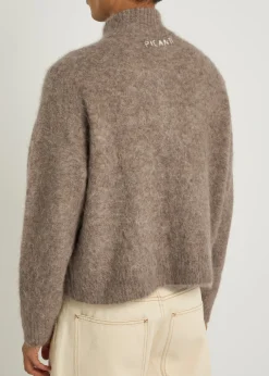 Zip through alpaca-blend jumper