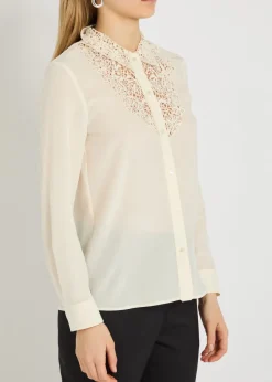 Zola lace and silk shirt