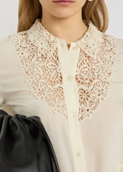 Zola lace and silk shirt