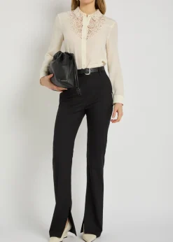 Zola lace and silk shirt
