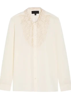 Zola lace and silk shirt