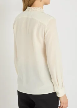 Zola lace and silk shirt