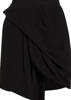 Zora crepe mini wrap skirt