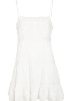 Zuri embroidered cotton mini dress