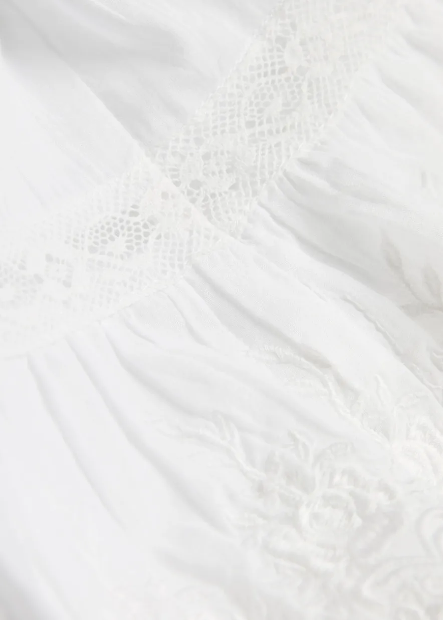 Zuri embroidered cotton mini dress